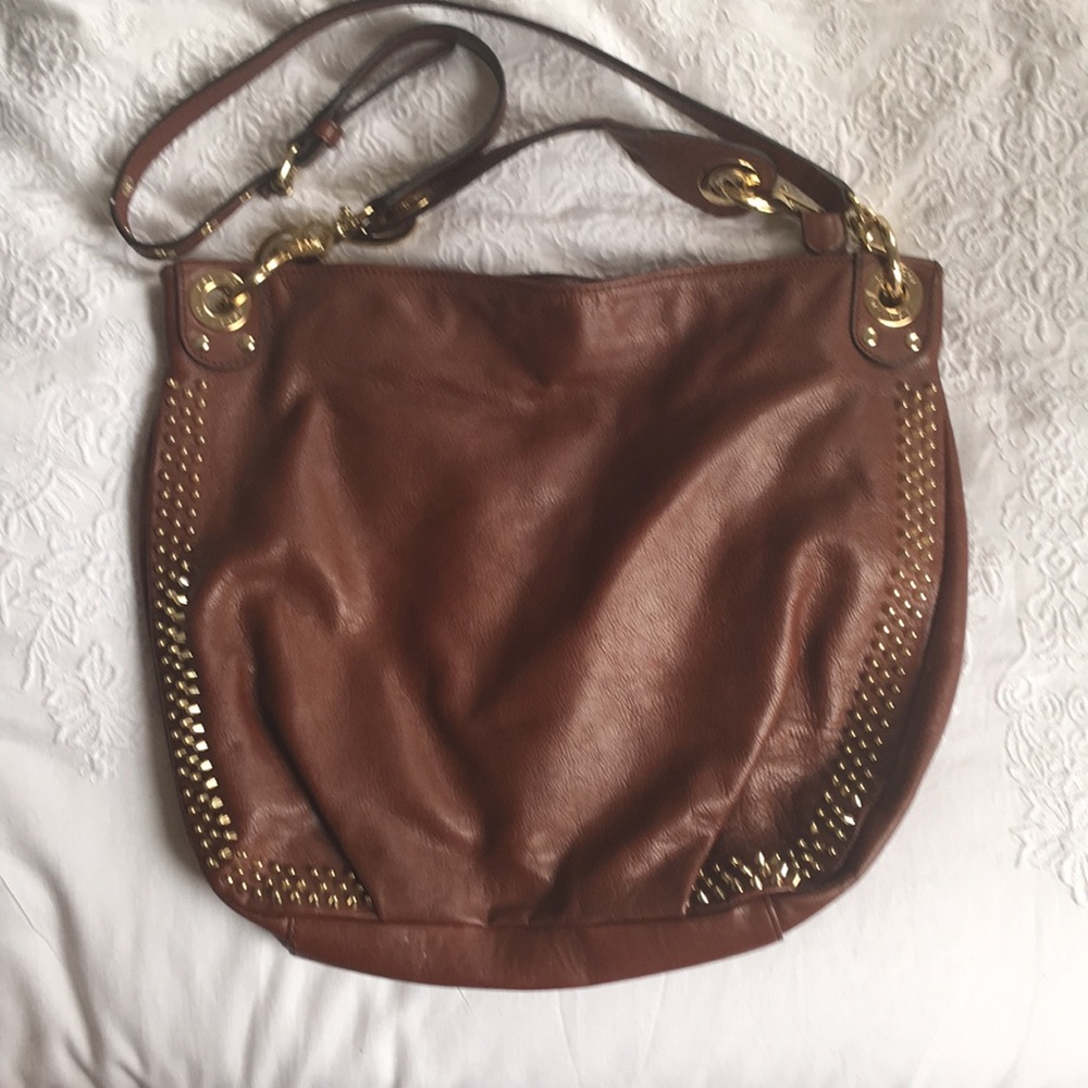 Rebecca Minkoff Brown Leather Studded Bag